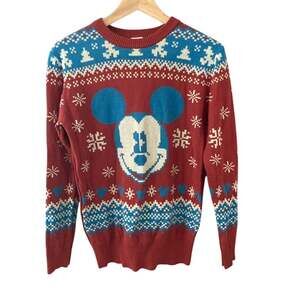 Disney Mickey Mouse Christmas Holiday Sweater Small